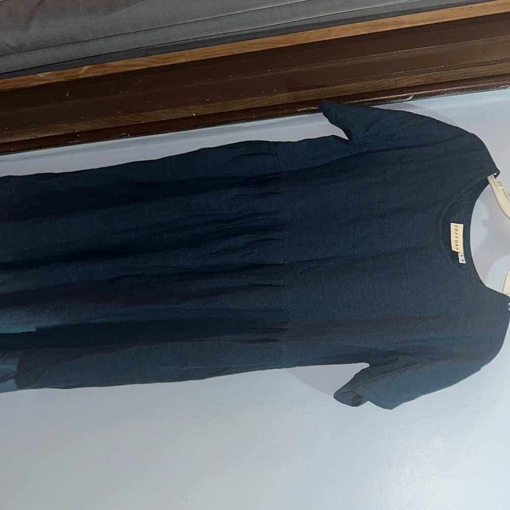 Elegant Long Sleeve Blue Dress